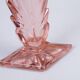 Art Deco Pink, Yellow and Orange Glass Vases, Bohemia, Set of 3