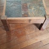 Slate coffee table