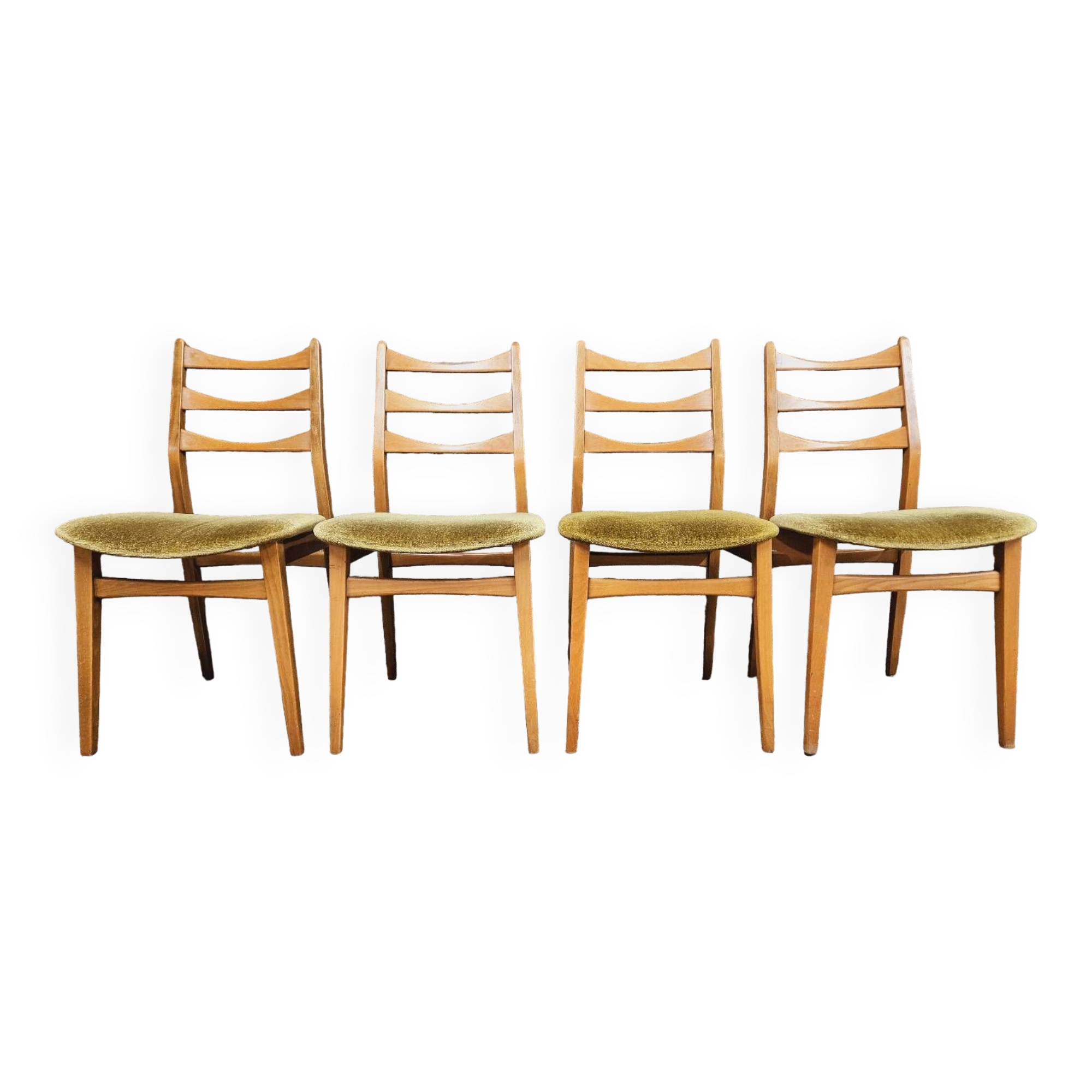 Set of 4 Scandinavian chairs by Bähre Mignon Möbel 1960