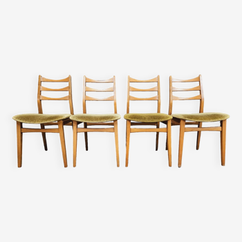 Set of 4 Scandinavian chairs by Bähre Mignon Möbel 1960