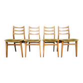 Set of 4 Scandinavian chairs by Bähre Mignon Möbel 1960
