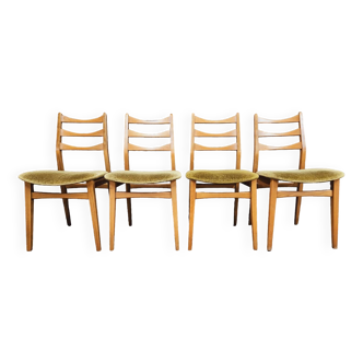 Set de 4 chaises scandinaves par Bähre Mignon Möbel 1960