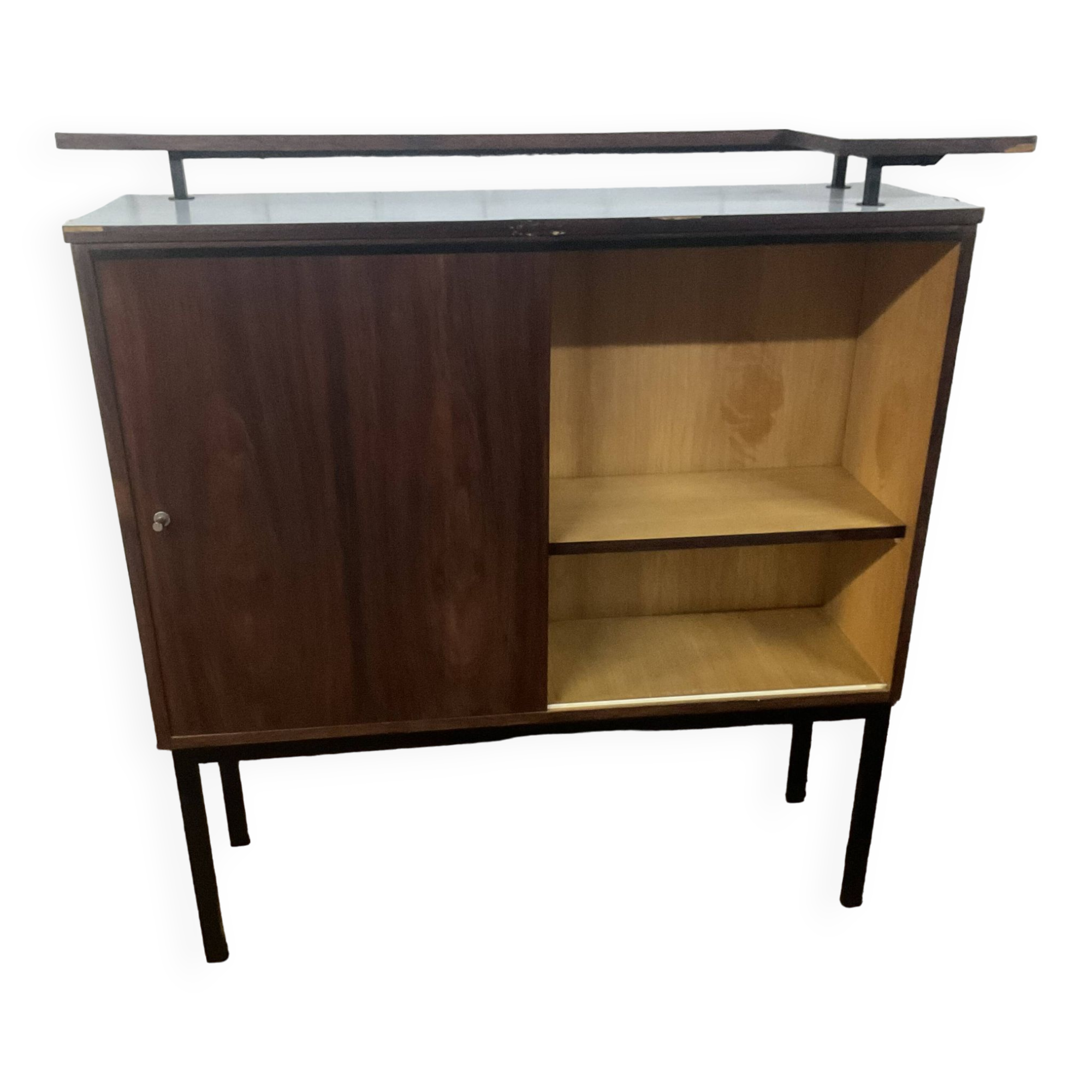 Vintage rosewood bar by Metalform from the 60s
