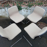 Steelcase Strafor chair, sled legs, 1970s