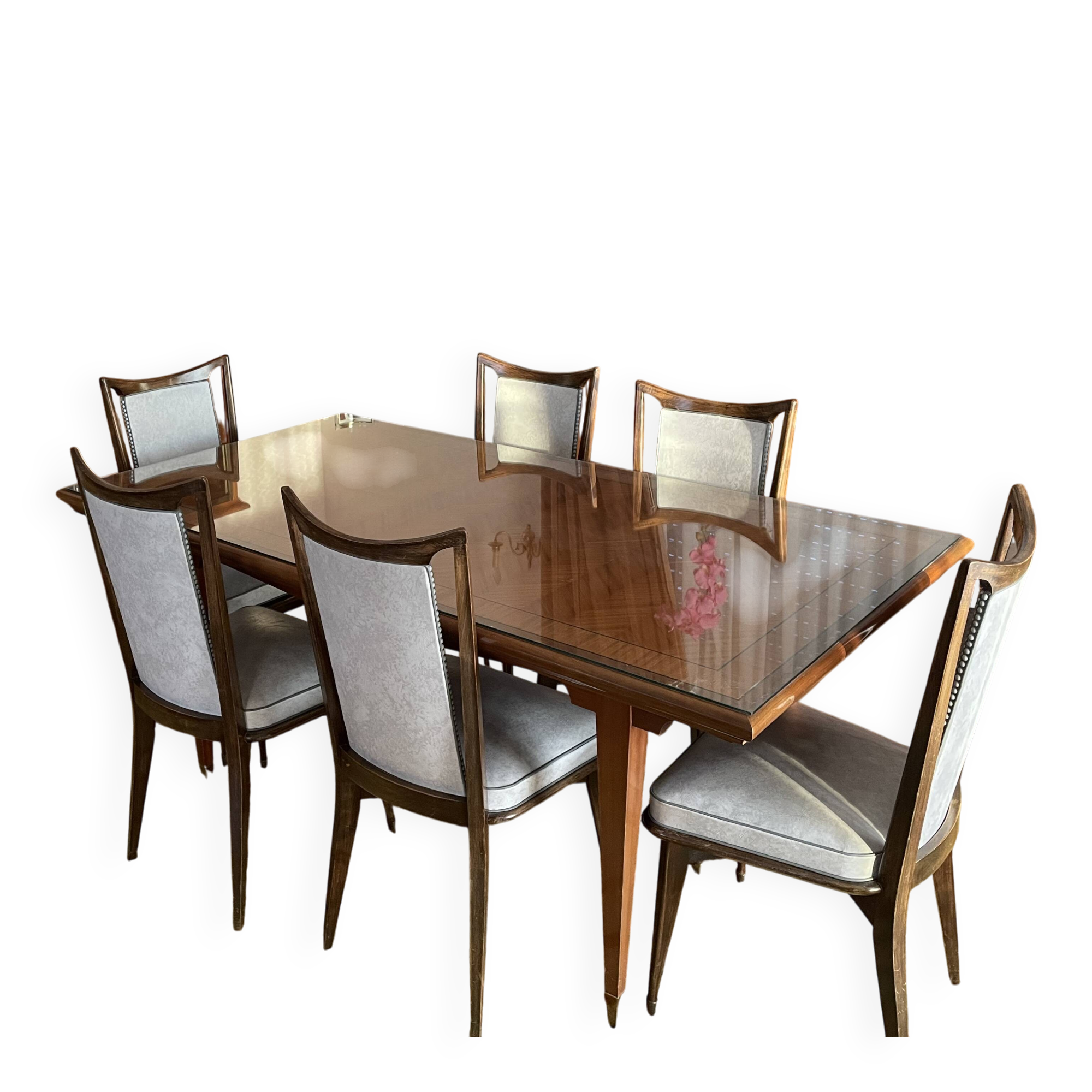 Rectangular table and 6 chairs