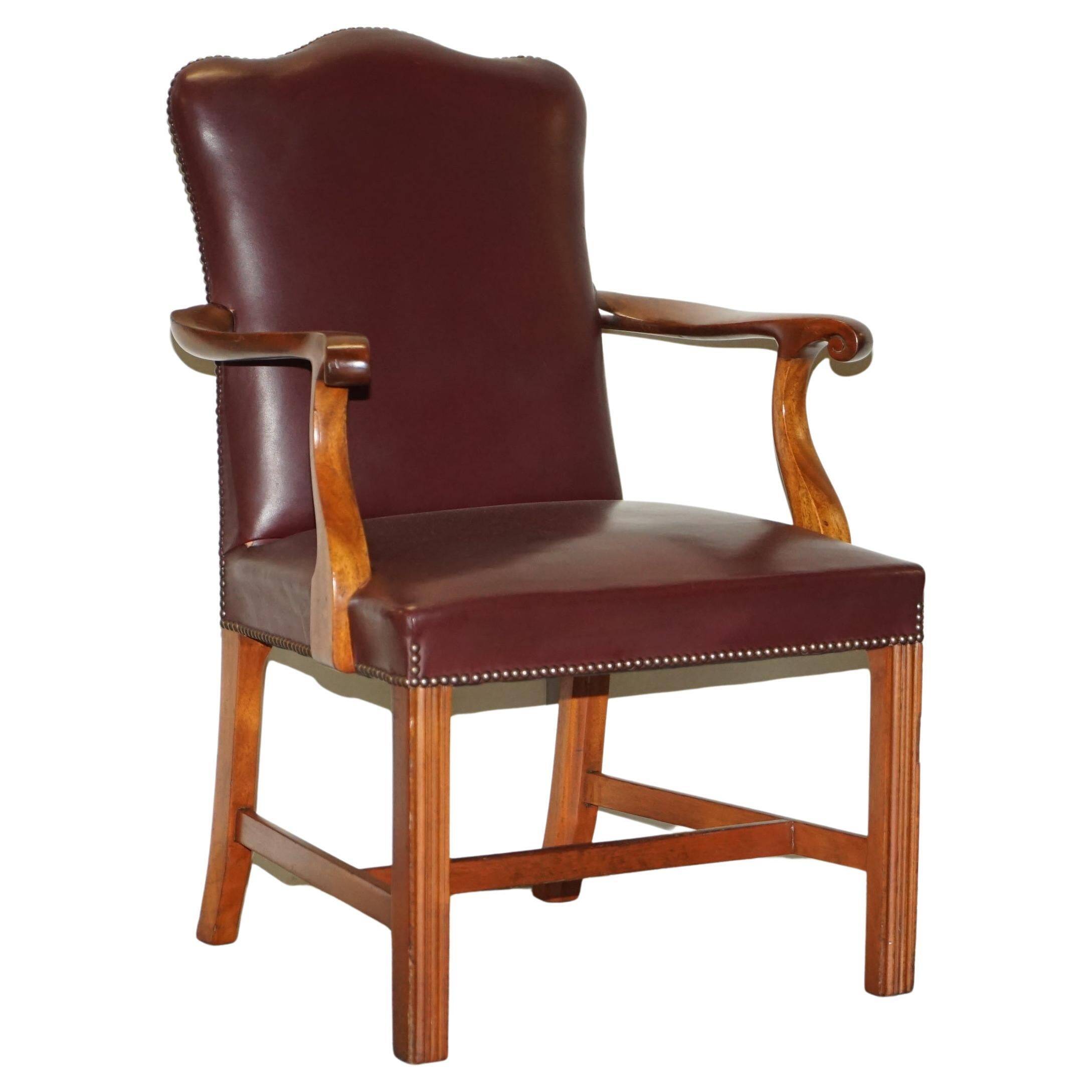 Carver office chair in Spencer House leather
