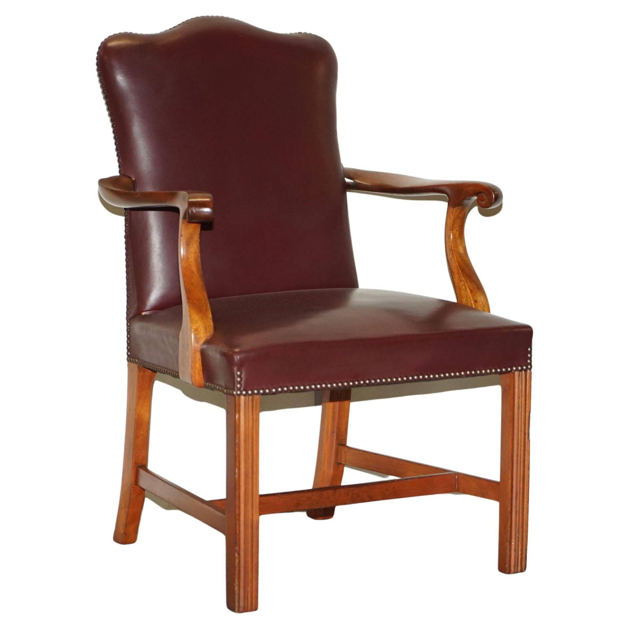 Carver office chair in Spencer House leather