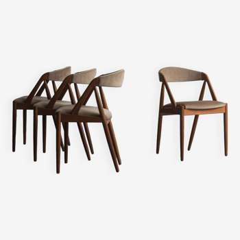 Set of 4 dining chairs Model 31 by Kai Kristiansen, Denmark, 1960s