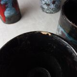 Lot of 6 cups, terracotta, from Vallauris