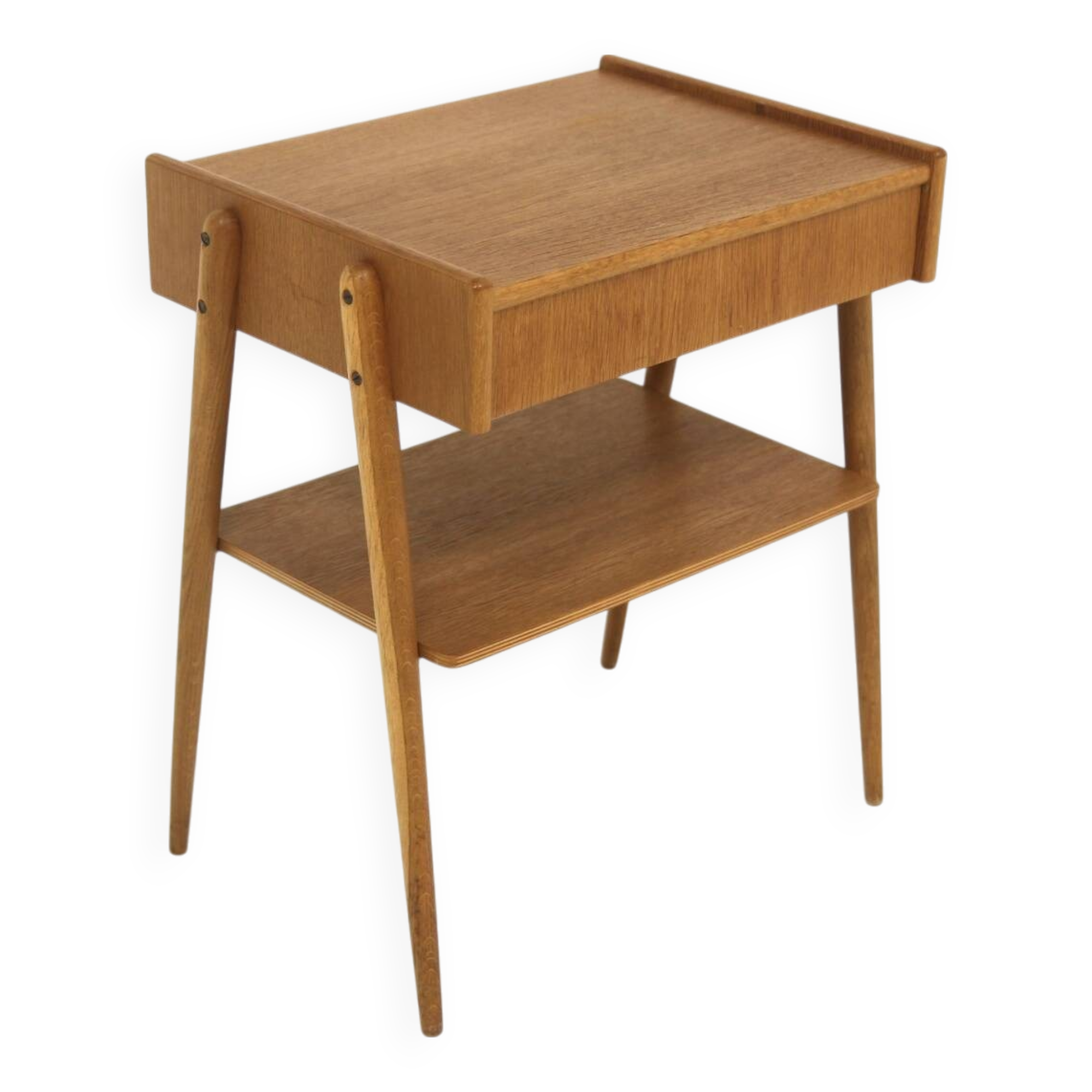 Scandinavian teak bedside table, AB Carlströms & Co Möbelfabrik, Sweden