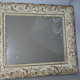 Old frame patinated stucco wood 58x50 foliage 41x33 or 34 cm + glass SB183