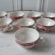Lot de 8 tasses à café Digoin Sarreguemines modèle Ala