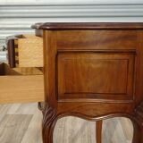 Louis XV bedside table in solid walnut