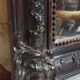 Large 19th-century lacquered wooden mirror