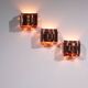 Wall lamps Svend Aage Holm Sørensen brutalist and copper,1960