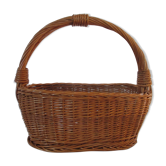 Brown wicker basket