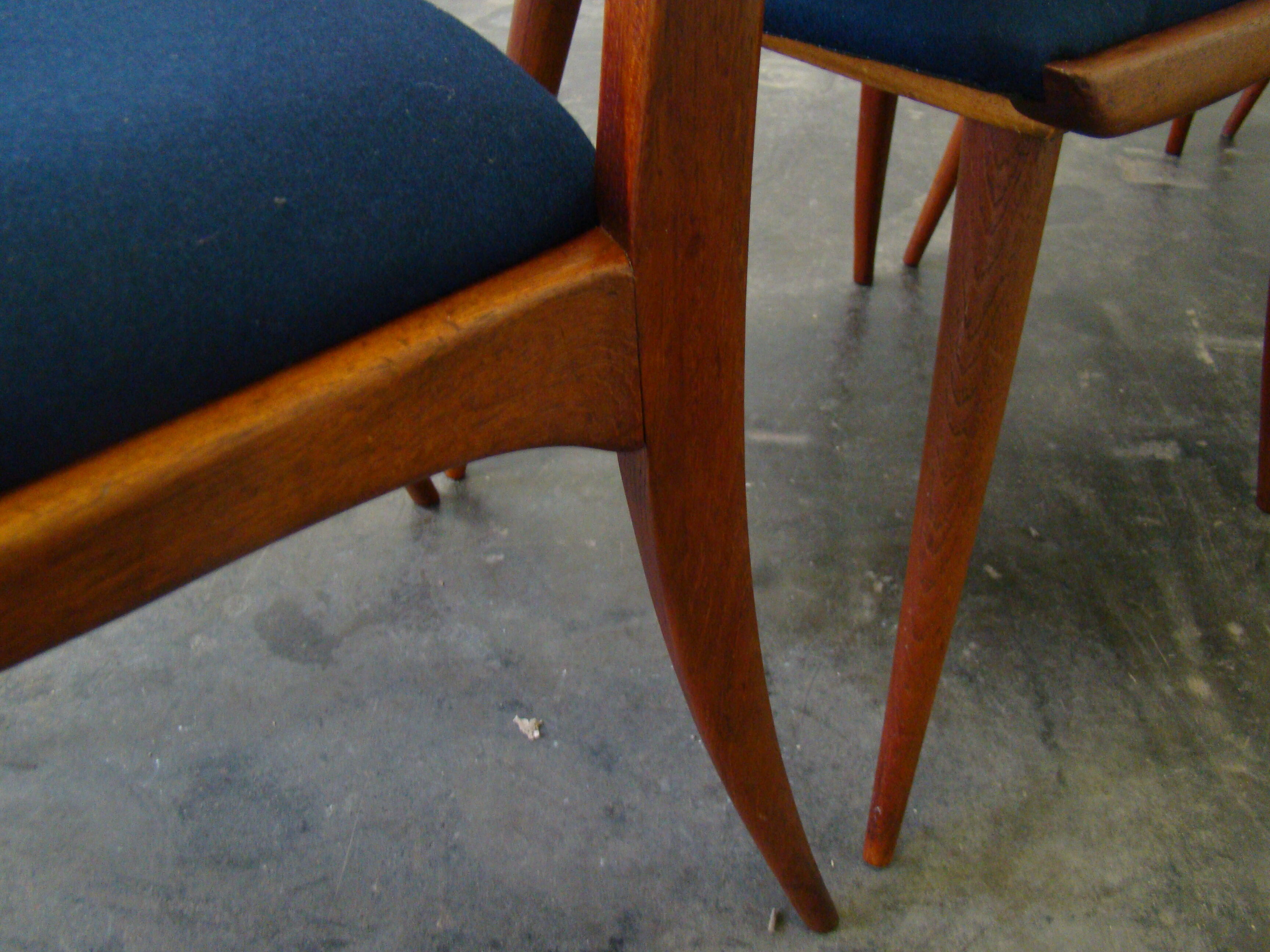 Quatre chaises vintage pour Lubcke