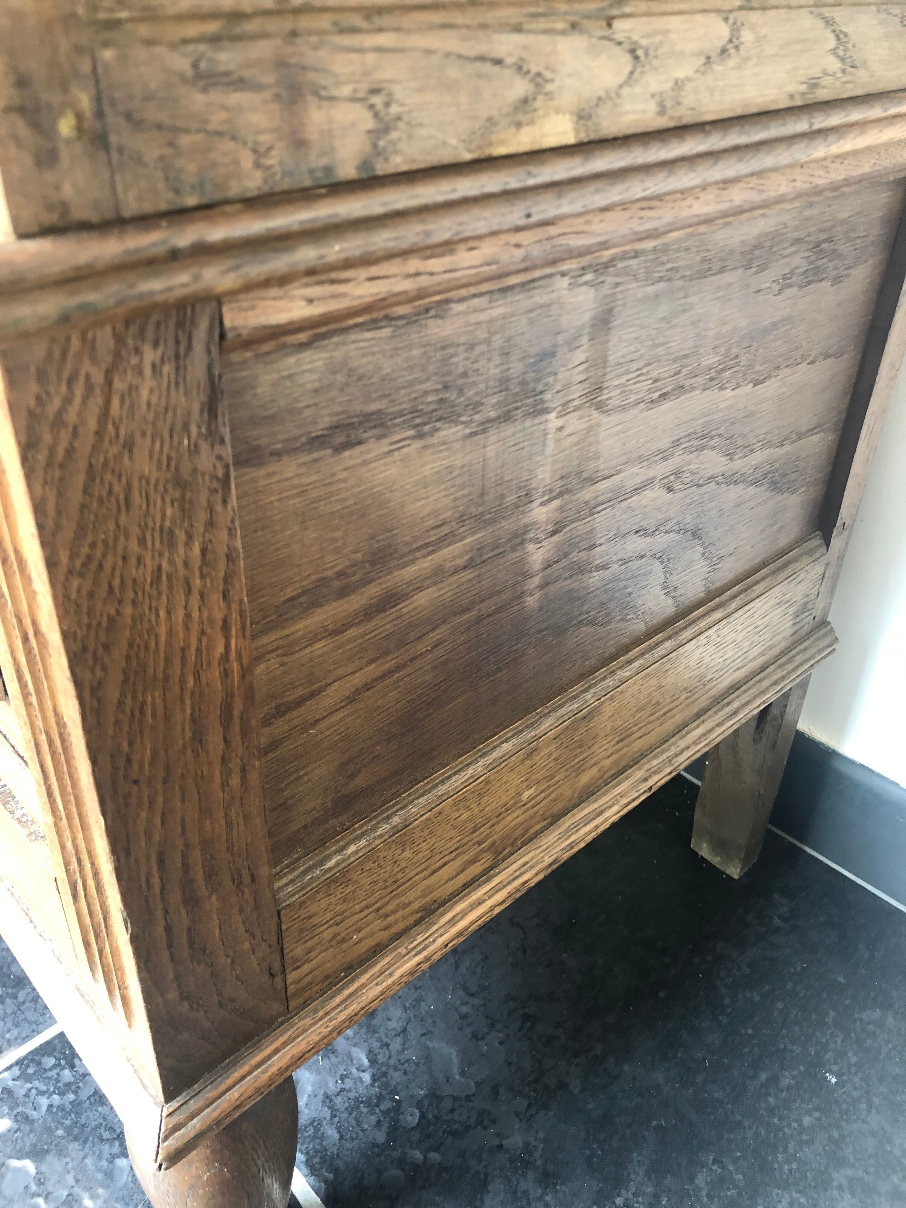 Antique wardrobe with mirror