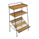 Scandinavian rattan magazine rack, Sweden, 1950s