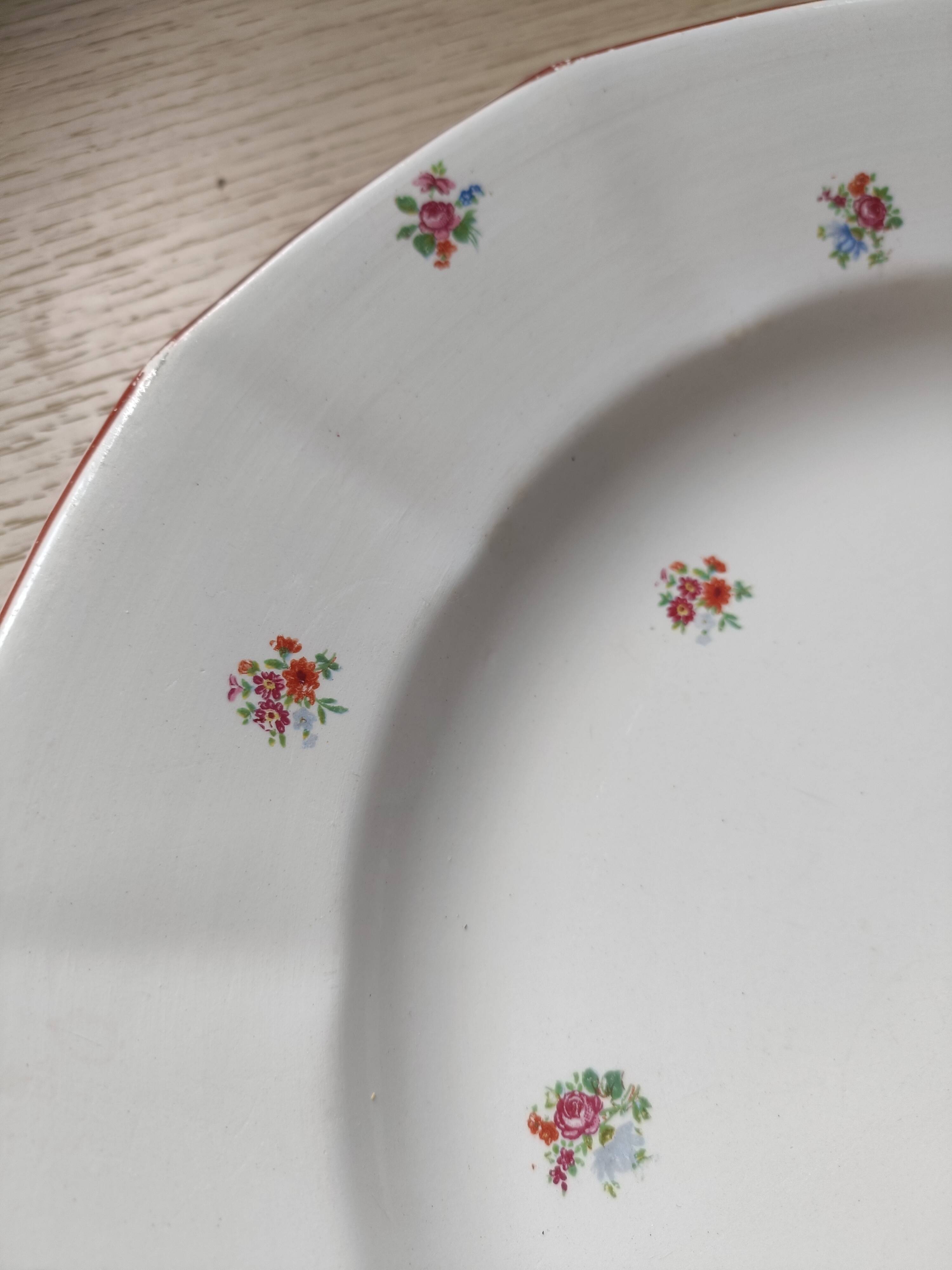 Large dish Digoin Sarreguemines