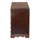 Elm apothecary cabinet with cupboard base