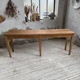 Oak and pine farmhouse console table