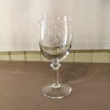 Set of 9 crystal glasses from the Napoleon III period