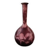 Vase soliflore signé Gallé