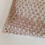 Pair of crocheted cushions