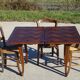 Table extensible porte feuille en chêne