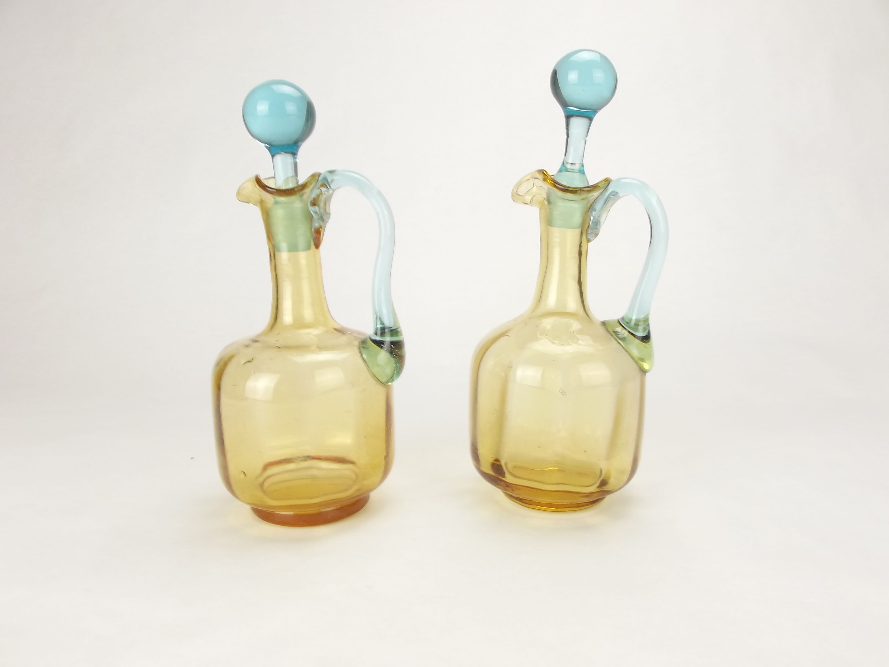 Old pair of George Sand decanters, Cristal de Portieux
