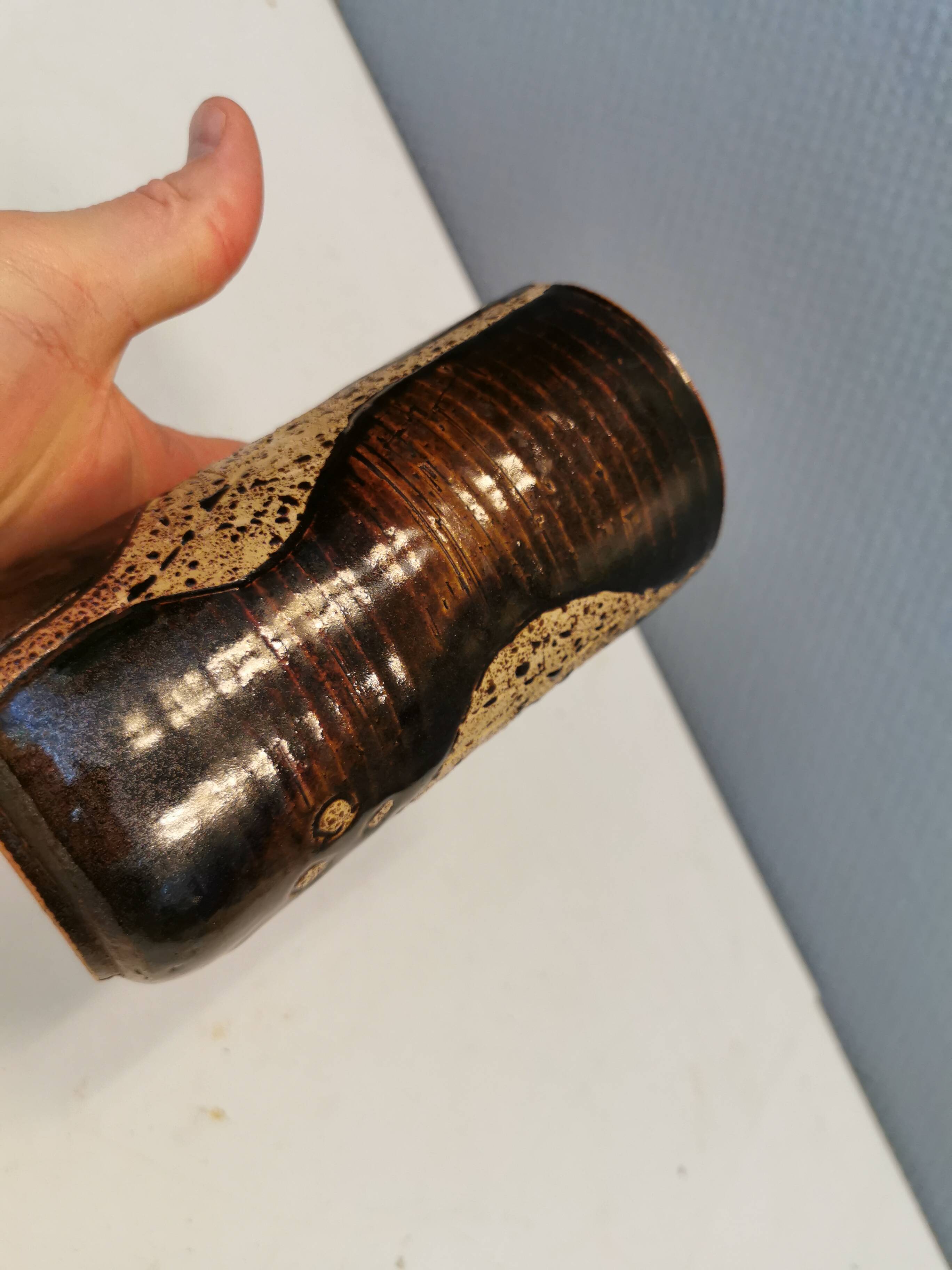 Vase danois en grès, années 1970-80