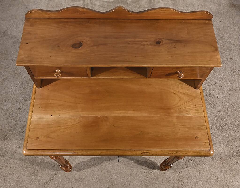 Small Tiered Desk in Blond Cherry, Louis Philippe style – Late 19th century