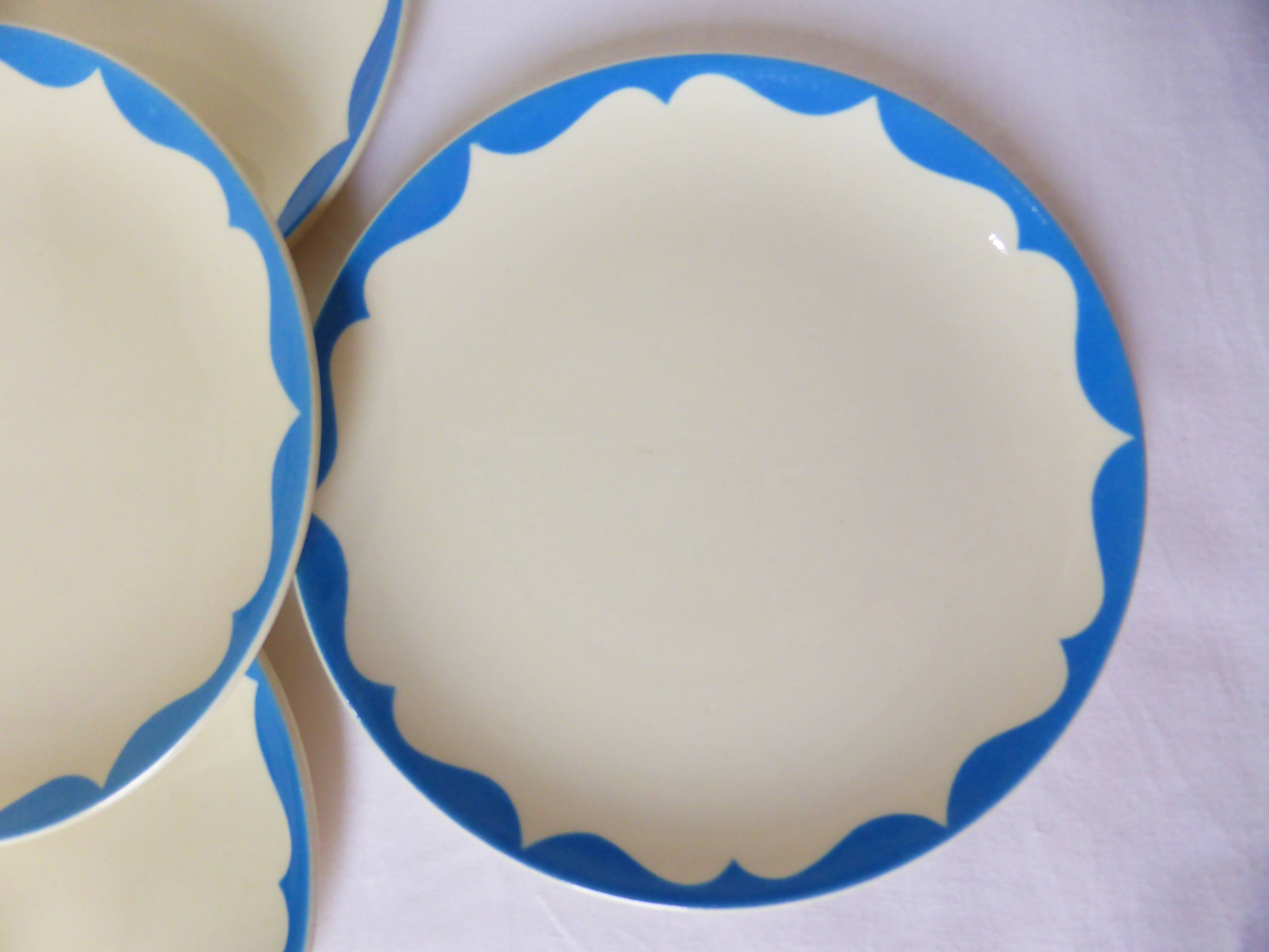 5 dessert plates from Gien model Catherine 220552