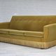 1970s, Danish 3-seater sofa, original light green furniture velour.
