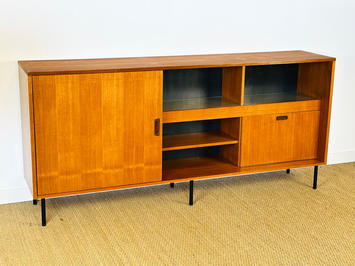 1960s high Scandinavian teak sideboard