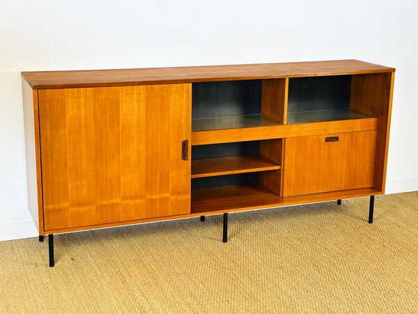 Enfilade scandinave haute en teck 1960