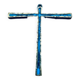 Croix murale en bronze émaillée Piéchaud.