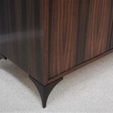 Italian mid century rosewood wardrobe 1950s