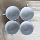 4 vintage ironstone coffee cups in sky blue – Digoin