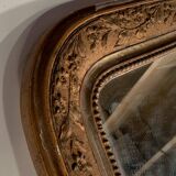 Miroir louis philippe, cadre bois sculpté doré