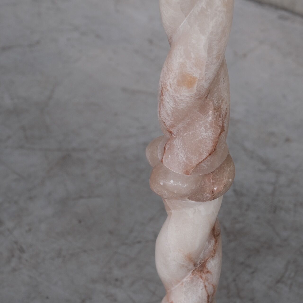 Alabaster french mid-century floor lamp