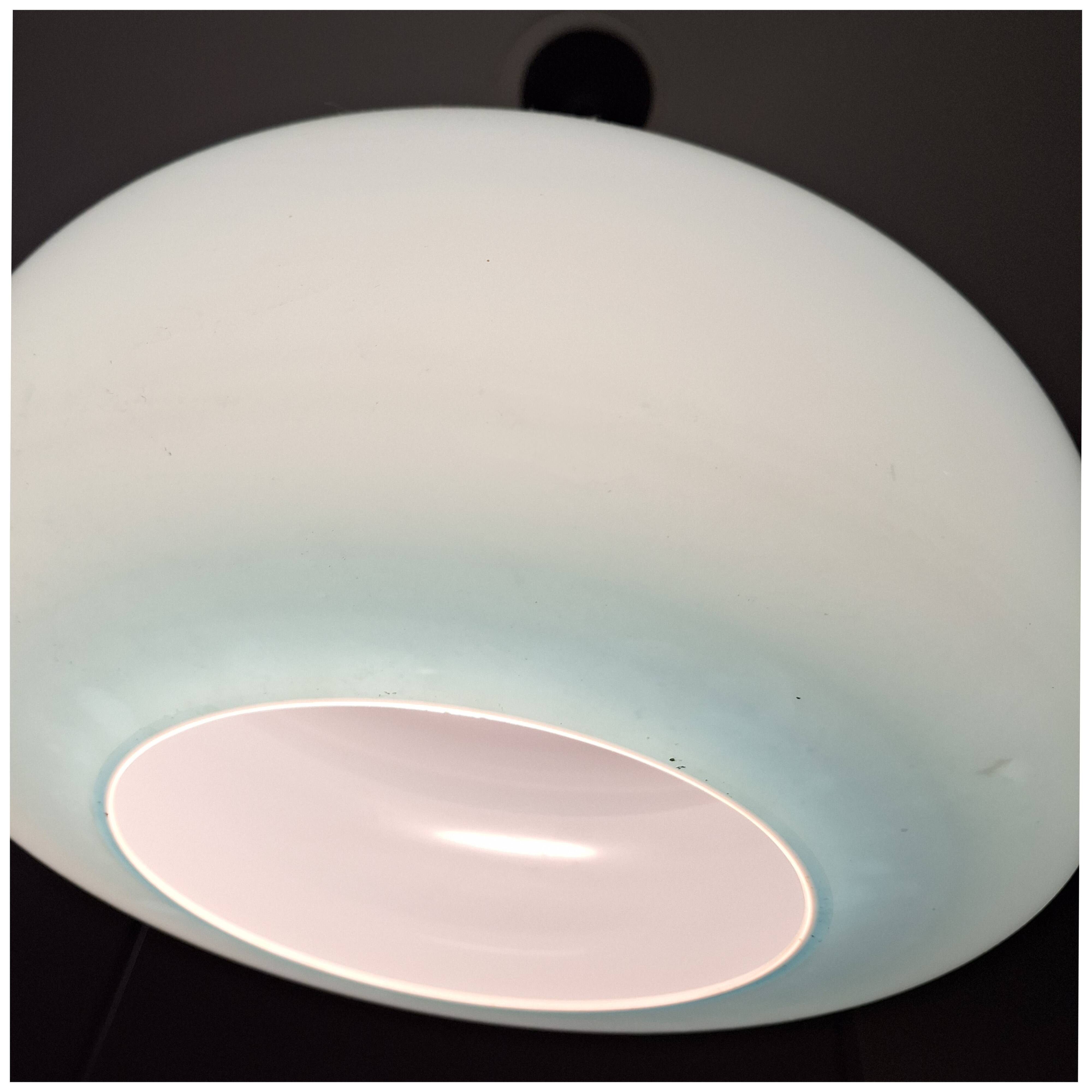 Vintage suspension lamp VISTOSI blue Murano glass L.114 Alessandro Pianon