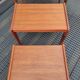 Scandinavian teak trundle tables