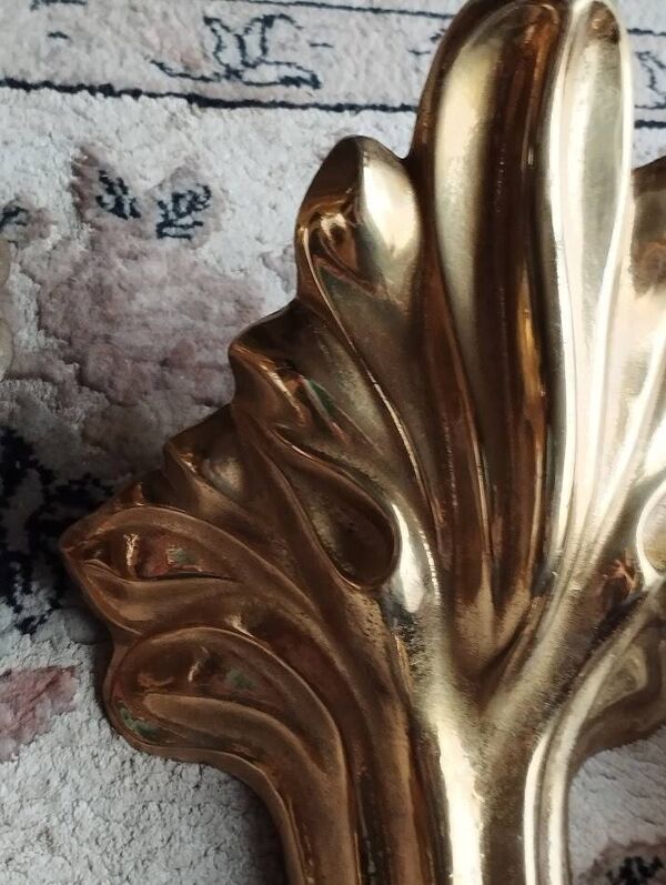 4 pattes de meuble en bronze massif