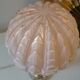 Art Deco lamp pink foot in cut crystal