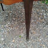 Commode ancienne style louis xv marqueterie plateau marbre