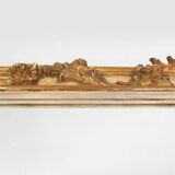 Timeless decorative rococo style gilted mirror in resin, Belgium 1950s