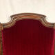 Bergère de style louis xvi garnie de velours rouge sombre, début xixe