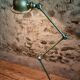 Lampe industrielle vintage Jieldé à 3 bras verte – Lampe de travail française réglable B22